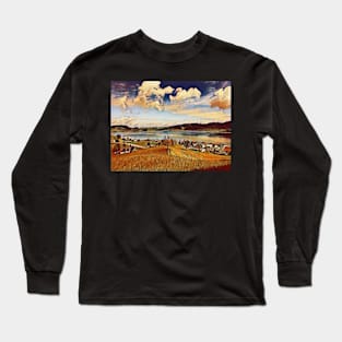 Swiss landscape and lake Long Sleeve T-Shirt